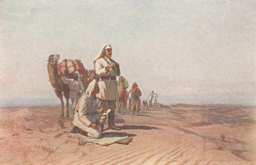 Карточка почтовая цветная «Пржевальский». 1951